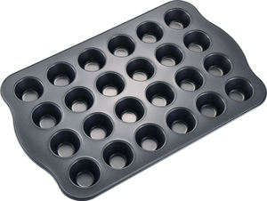 Moules à muffins au four Moule à muffins 24 tasses Mini moule à muffins Miniature Cupcake Tin Ustensiles de cuisson Moule de cuisson antiadhésif - Product Image 3