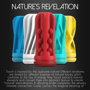 加拉库触摸20速内置振动器TPE阴道真空男性自慰杯成人男性性玩具 - Product Image 4