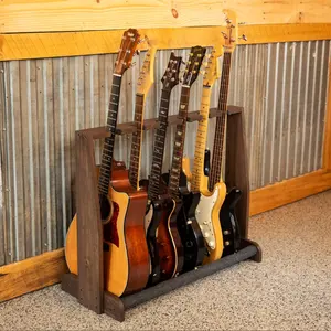 Home Studio Gitaar Stand Houten Gitaar Houder Met Vilten Pad Multi Basgitaar Rack Stand