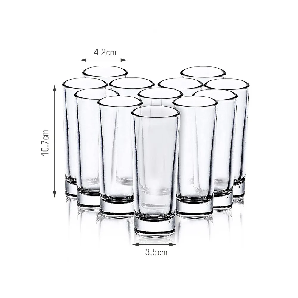 Baiyin 3oz Blank Sublimation Espresso Glasses Cup Small Bullet Shot Glass Wine Cup