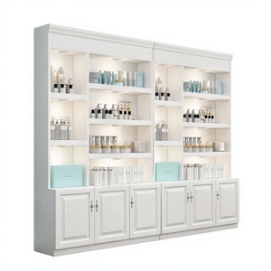 Exhibidor de Cosméticos LE, Mueble de Exhibición para Salón de Belleza, Exhibidor de Productos para el Cuidado de la Piel, Estilo Europeo, Contenedor de Productos para Salón de Uñas y Masajes - Product Image 1