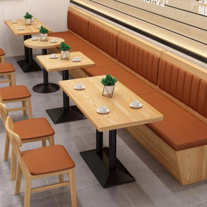 Hot Pot Tea House Carte Siège Canapé pour Restaurants Chinois Occidentaux Snack Bar Noodle Shop Traiteur Lait Thé <span class=keywords><strong>Boutique</strong></span> Tables Chaises Ensemble - Product Image 1