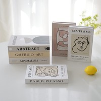 Livres décoratifs modernes, simples, ouvrables et écologiques pour salon, salle à manger, table basse, rangement et accessoires décoratifs pour la maison