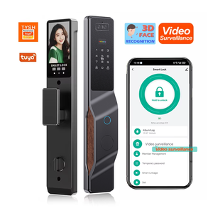 Interphone Vidéo TYSH Ai Tuya <span class=keywords><strong>Sécurité</strong></span> Déverrouillage par Empreinte Digitale et Carte Reconnaissance Faciale 3D <span class=keywords><strong>Serrure</strong></span> <span class=keywords><strong>de</strong></span> <span class=keywords><strong>Porte</strong></span> Caméra Connectée Maison Intelligente 9 Langues - Product Image 1