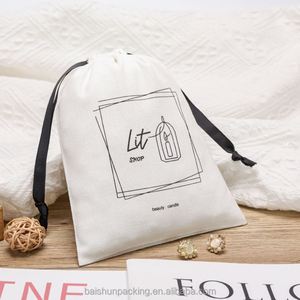 Drawstring Cotton Fabric <b>Dust</b> <b>Bag</b> with Printed Design for Handbags and Bikini Storage - Product Image 6