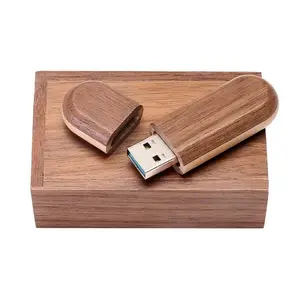 USBフラッシュドライブツートンカラーウッドUSB3.0メモリースティックペンドライブ木製ボックス付き