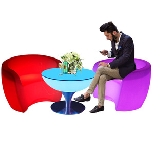 الحانات ملهى ليلي حانة أثاث حديقة خارجي المستخدمة led عالية أعلى كوكتيل كرسي/مقعد مرتفع بإضاءة led مرتفع/حذاء كعب عالٍ كرسي - Product Image 6