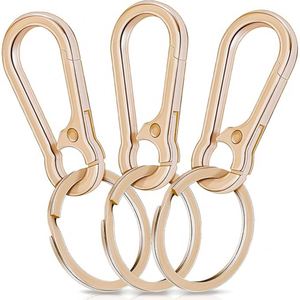 Weighted Metal Keyring Loop Clip Organizer for Home Car Keys Men Women Premium Hiking Travel Keychain Accessories Fast Shipping - Product Image 1
