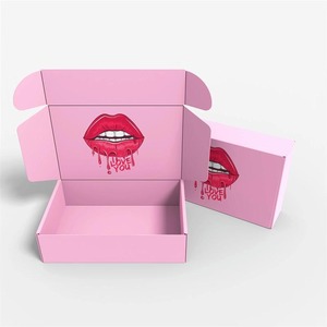 Customized <b>Pink</b> Corrugated <b>Gift</b> Packaging Paper Box Suitable for Beauty Tools Cosmetics Tools Transportation Paper Box - Product Image 2
