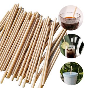 Cannucce di canna da zucchero biodegradabili 5in cannucce di canna da zucchero usa e getta ecocompatibili per cocktail di bevande calde fredde - Product Image 1