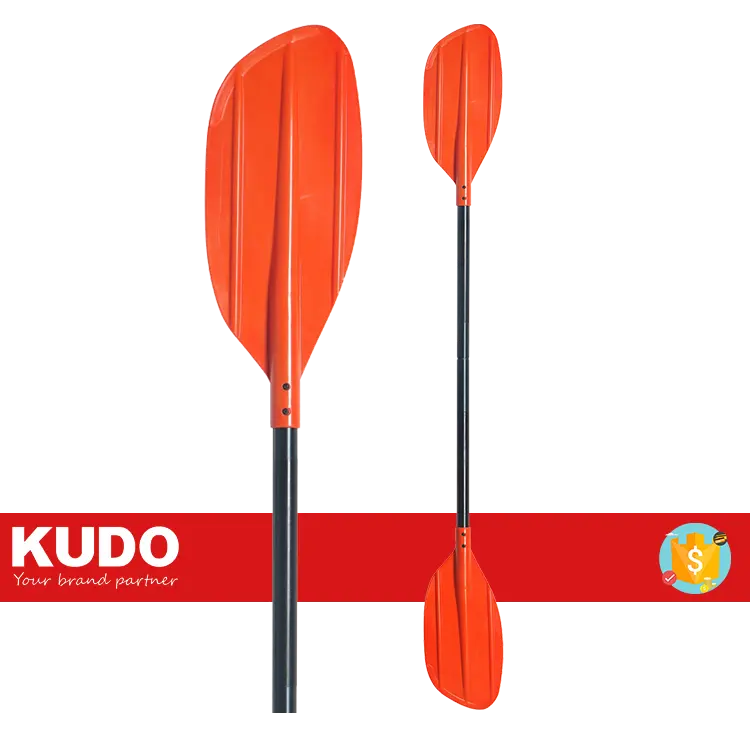 183cm Beginner Paddle Orange Color Two Piece Youth Kayak Paddle