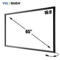 Ventes directes Factouy meilleure qualité câble usb plug and play 65 pouces cadre d'écran tactile infrarouge pour smart TV