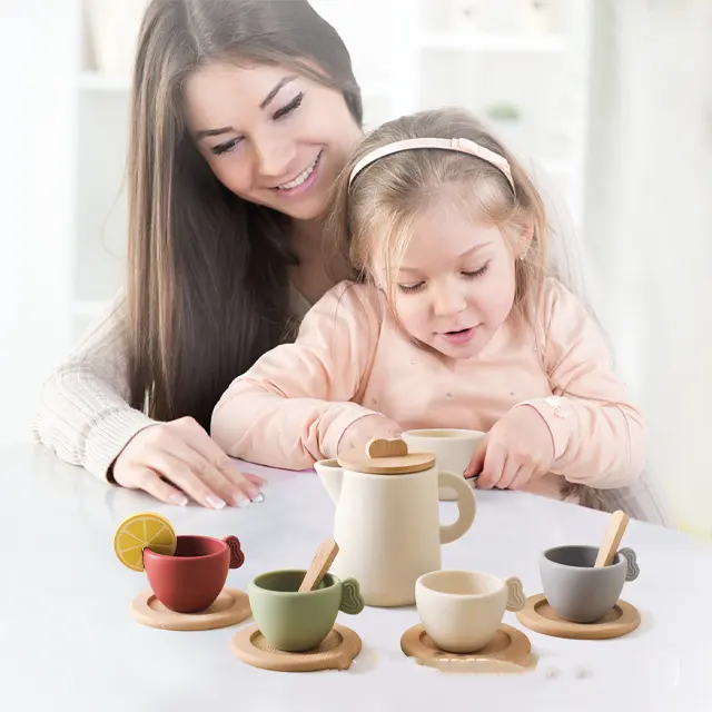 Ensemble de jouets de maison de jeu de thé de l'après-midi d'apprentissage précoce pour enfants