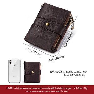 boshio Crazy Horse Cowhide Leather chain <b>Wallet</b> for Cycling <b>wallet</b> hiking <b>wallet</b> - Product Image 3