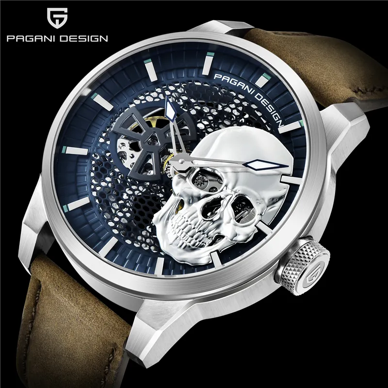 New PAGANI DESIGN Men's Watches Mechanical Watch For Men Automatic Top Brand Luxury Leather Wrist Watch Mens