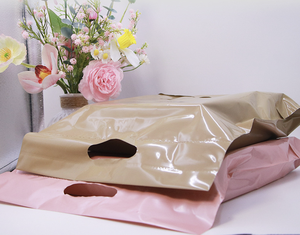 Sobre Autoadhesivo Impreso con Mango Personalizado, Bolsas <span class=keywords><strong>de</strong></span> Polietileno para Ropa, Bolsa <span class=keywords><strong>de</strong></span> Mensajería Biodegradable - Product Image 2