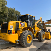 Chargeuse sur pneus CAT 966GC d'occasion fabriquée au Japon avec moteur et pompe, capacité nominale de 6 tonnes, modèle 2022