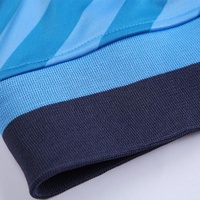 Survêtement de football bleu de qualité supérieure pour homme, veste d'entraînement en polyester