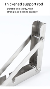 8 "-20" Modern çelik Metal raf aparatı oturma odası ve banyo masa tezgah raf için destek braketi - Product Image 3