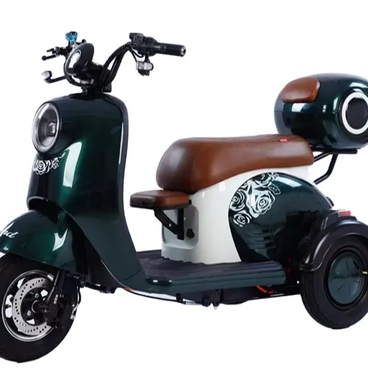 Caldo!! Ciclomotore 48 v20ah batteria 500W 3 ruote scooter elettrico ad alta velocità tricicli in vendita