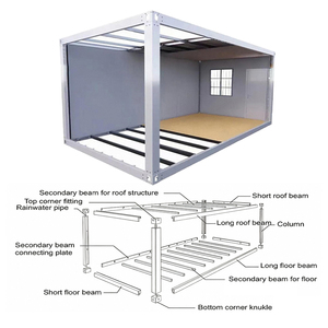 Casa Contenedor Desmontable Estándar de 20 pies con Lana de Roca de 70 kg/m3 para Oficina y Vivienda en Proyectos de Infraestructura en el Sudeste Asiático - Product Image 6