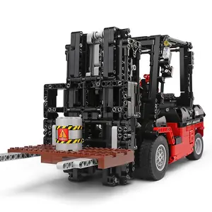 العفن الملك 13106 الفنية نموذج أطقم MOC-3681 مدينة الهندسة المركبات RC شاحنة رافعة شوكية لعبة ل هدايا أعياد ميلاد للأطفال