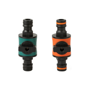 Conector Rápido para Manguera de Jardín de 16 mm, Conector Recto de Plástico con Válvula de Interruptor para Riego - Product Image 3