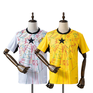 Maillot d'entraînement de l'équipe nationale de football du Ghana 25/26 pour hommes, édition Black Stars Partey <span class=keywords><strong>Gyan</strong></span>, domicile et extérieur, tenue de football - Product Image 1
