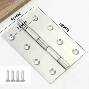 Fabricante Profesional de Bisagras para Puertas de Acero Inoxidable 201/304 Modernas, Estándar Americano, Ajustables, con Cierre Suave por Resorte - Product Image 3