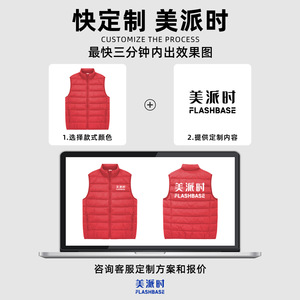 Chaqueta Acolchada de Algodón Vintage para Hombre y <span class=keywords><strong>Mujer</strong></span>, con Cremallera, <span class=keywords><strong>Chaleco</strong></span> Personalizado EV2000 - Product Image 3