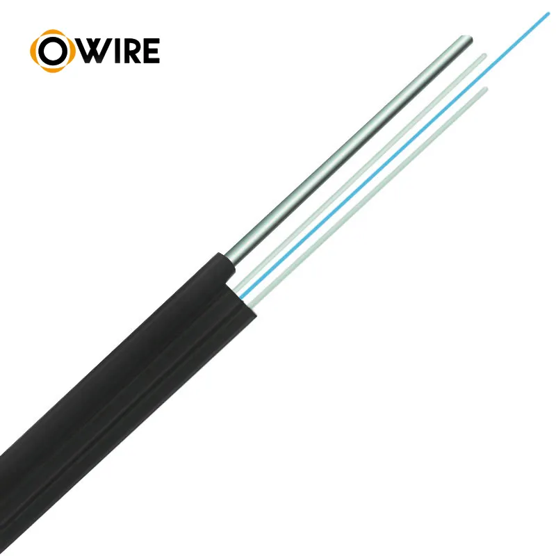 Owire Outdoor ftth Glasfaser kabel Multi core 2 4 6-adriges Glasfaser kabel 2 Core Ftth Glasfaser kabel