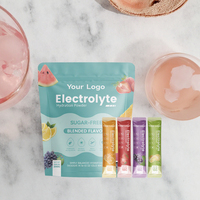Poudre d'électrolytes Hydralyte avec logo personnalisé, supplément sportif végétalien à marque privée pour adultes, 10g, sans OGM, faible teneur en glucides, énergétique