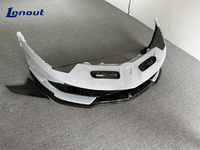 Pare-chocs avant pour Lamborghini Aventador LP700/LP720S, kit carrosserie style SVJ, lèvre de pare-chocs avant en fibre de carbone forgée