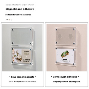 Mini Marco Magnético de Acrílico <span class=keywords><strong>para</strong></span> Fotos con Función de Exhibición de Postales Transparente <span class=keywords><strong>para</strong></span> Refrigerador - Product Image 4