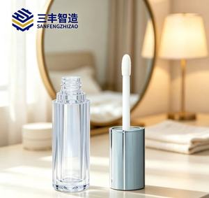 High Quality Mini Rose Golden Screw Cap <b>Lip</b> Gloss Cosmetic <b>Lip</b> Glaze Sample Trial Packaging - Product Image 4