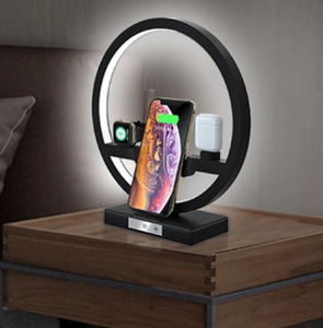 <span class=keywords><strong>3</strong></span> en 1 Sans Fil Chargeur Dock avec Lampe De Table 10W Chargeur Rapide pour <span class=keywords><strong>iPhone</strong></span> pour iwatch pour <span class=keywords><strong>airpods</strong></span> - Product Image 2