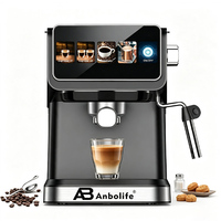 Máquina de Café Espresso Semiautomática Anbolife, 20 Bares, Control de Temperatura Táctil, Fabricación OEM