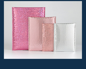 Sobres de Burbuja Autoadhesivos Acolchados de Poliéster Metálico, Impermeables, para Envíos, Bolsas de Embalaje con Burbujas Gruesas - Product Image 6