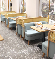 Ensembles de meubles de restaurant modernes en bois massif pour hôtels, espaces commerciaux, hôpitaux, cabines de restauration et cafés