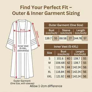 Conjunto de Ropa de Oración en Dos Tonos Café para una Cobertura Diaria Serena - Product Image 2