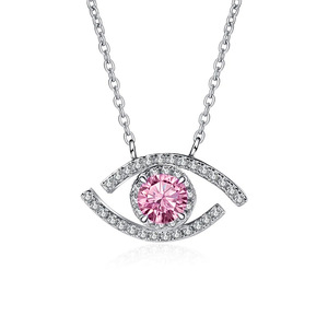 Collana con Ciondolo a Forma di Occhio per Donne, Gioiello Scintillante con Charm Incastonato, Accessorio di Moda per Uso Quotidiano, Idea Regalo - Product Image 2
