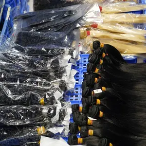 Fournisseur de mèches brésiliennes en vison aligné à cuticules, échantillon gratuit d'extensions de cheveux humains, paquets de cheveux crus indiens péruviens