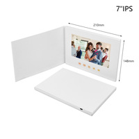 Livre vidéo LCD à couverture souple personnalisé 4.3 "5" 7 "10.1 pouces Livret Vidéo Musique Photo Entreprise Brochure Invitation Publicité