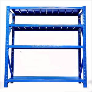 رفوف تخزين معدنية صناعية قابلة للتعديل ذات 4 طبقات للمستودعات ذات حمولة متوسطة - Product Image 3