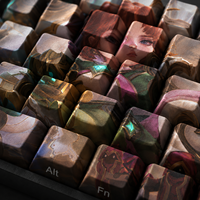 Lot de 68 touches PBT personnalisées imprimées latéralement par sublimation, profil Cherry, pour clavier de jeu mécanique - Vente en gros