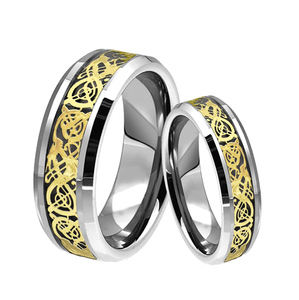 Anillos de <span class=keywords><strong>boda</strong></span> <span class=keywords><strong>originales</strong></span> al por mayor <span class=keywords><strong>para</strong></span> hombre y mujer, anillos de <span class=keywords><strong>boda</strong></span>, juego de parejas, anillo de oro amarillo de 18K, 8mm y 6mm <span class=keywords><strong>para</strong></span> parejas - Product Image 4