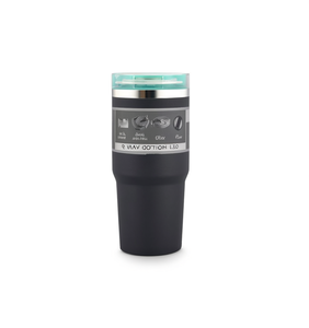 Tumbler in Acciaio Inossidabile Liscio da 20 Oz, Tazza da Viaggio a Doppia Parete con Isolamento Sottovuoto e Coperchio, Design Minimalista - Product Image 1