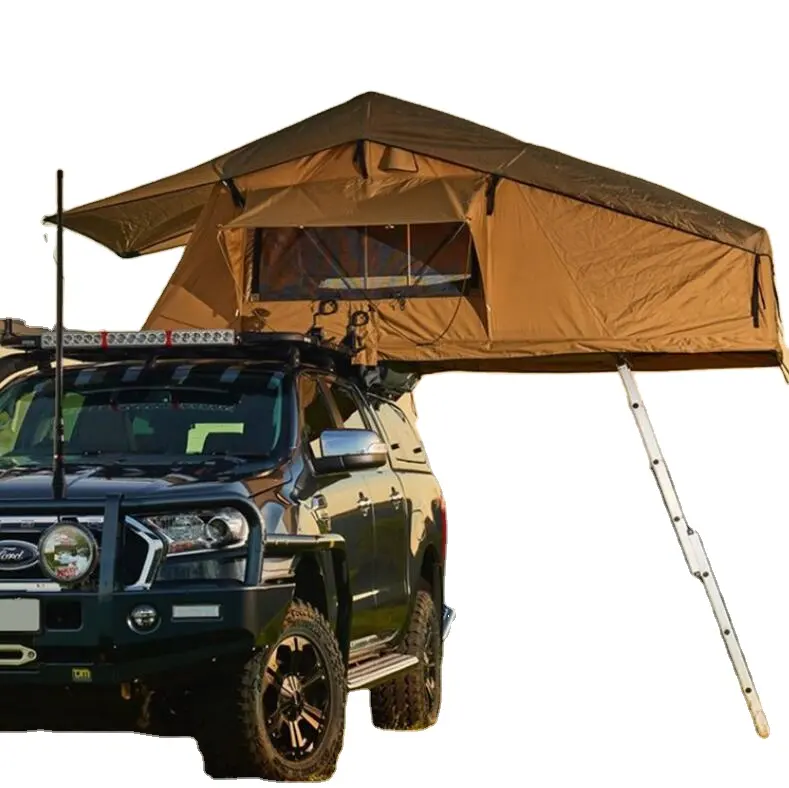 2023 New 4x4 Car Accessories Outdoor Off-road Camping Canvas Roof Top Tent 5 Person for Camping