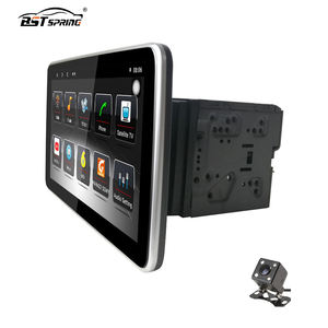 مشغل اسطوانات DVD للسيارة ستريو بشاشة لمس قابلة للضبط 10 بوصة بنظام أندرويد مع راديو شامل للسيارة متصل بمرآة وWiFi ونظام تحديد المواقع GPS - Product Image 5