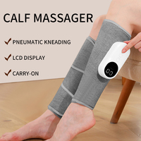 Maijing OEM Masseur de mollets sans fil à compression d'air avec chaleur, vibrations et contrôle de la minuterie, appareil rechargeable pour la circulation des jambes